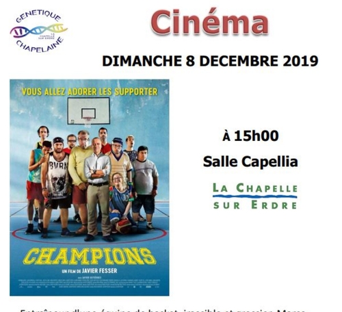 Téléthon 2019 à La Chapelle-sur-Erdre - Cinéma : Champions de...