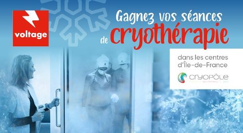 Gagnez vos séances de cryothérapie avec Cryopôle