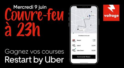 Mercredi 9 juin : Voltage paye votre Uber !