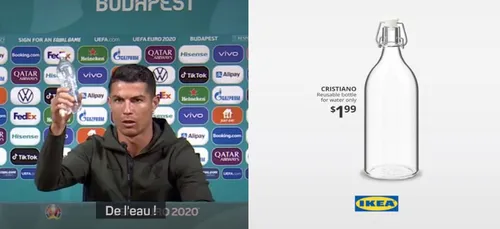 IKEA lance une bouteille en hommage à Cristiano Ronaldo ! (Photo)