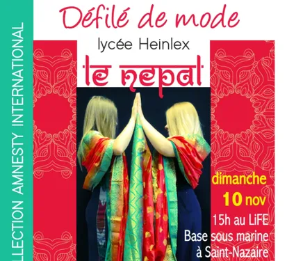 Défilé de mode du lycée de Métiers HEINLEX lors de l'expo vente...